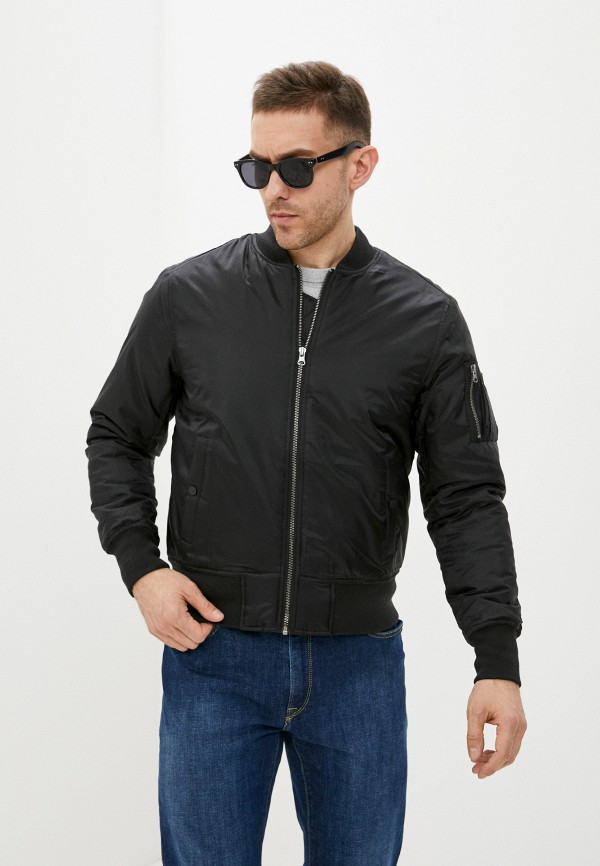 

Куртка утепленная Urban Classics, Черный, Basic Bomber Jacket