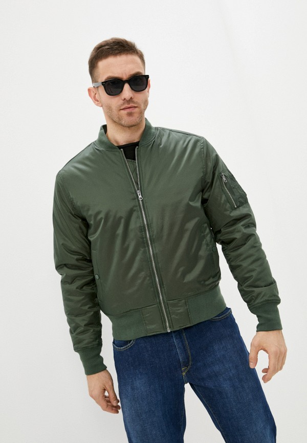 

Куртка утепленная Urban Classics, Зеленый, Basic Bomber Jacket