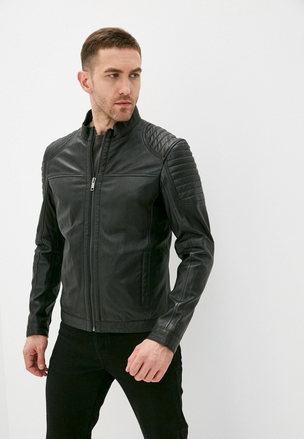 

Куртка кожаная Urban Fashion for Men, Черный
