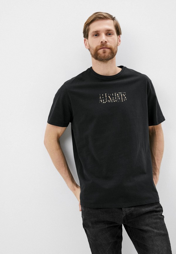 

Футболка AllSaints, Черный, STAMP CAMO CREW