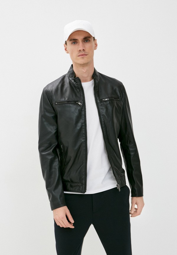 

Куртка кожаная Urban Fashion for Men, Черный, PA410S9