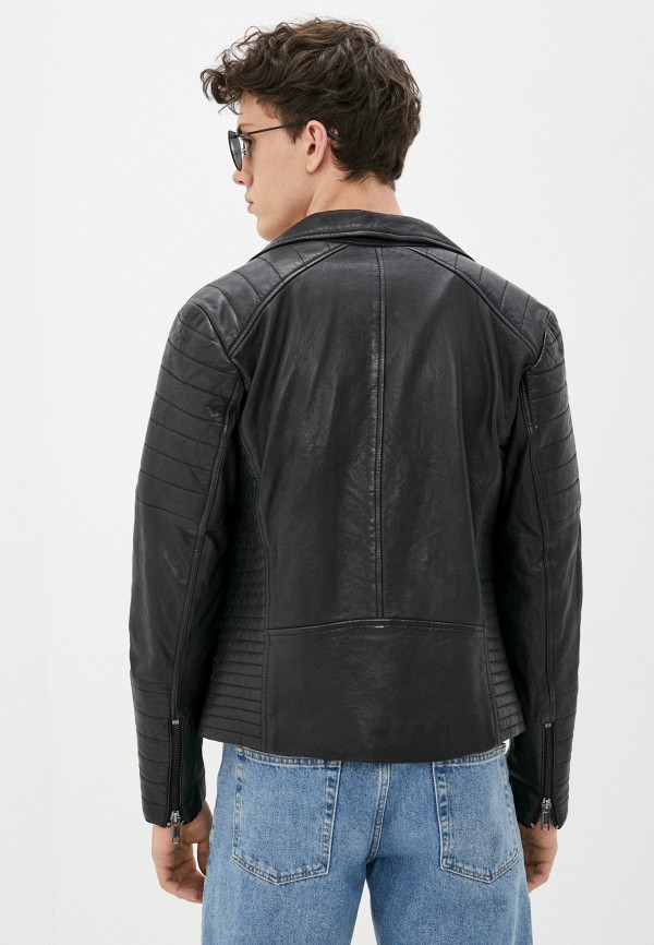 

Куртка кожаная Urban Fashion for Men, Черный, PN111S7/3