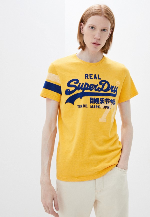 

Футболка Superdry, Желтый, VL VARSITY TEE