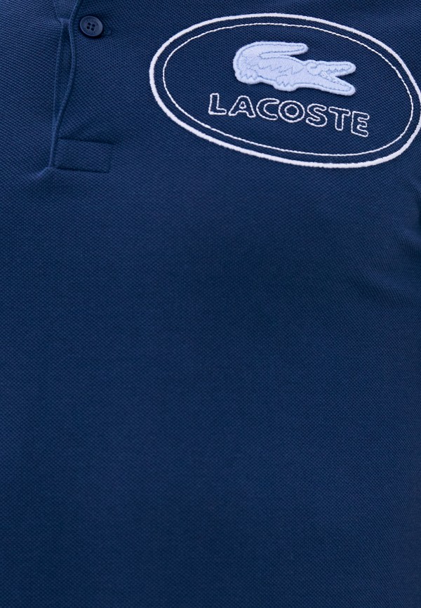 Поло Lacoste цвет синий  Фото 3