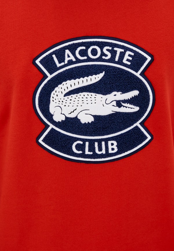 Свитшот Lacoste цвет красный  Фото 4