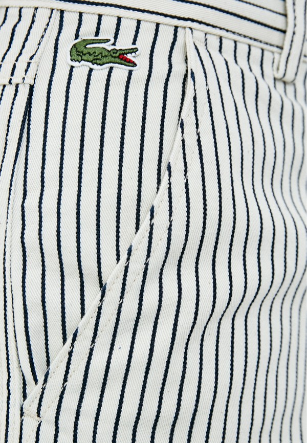 Шорты джинсовые Lacoste цвет белый  Фото 4