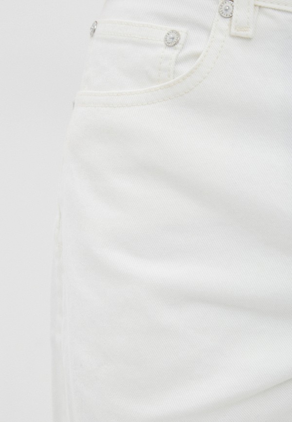 Шорты джинсовые Lacoste цвет белый  Фото 4