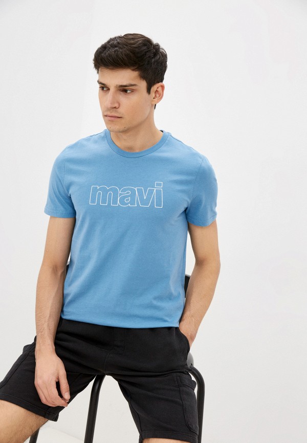 

Футболка Mavi, Голубой, MAVI LOGO TEE