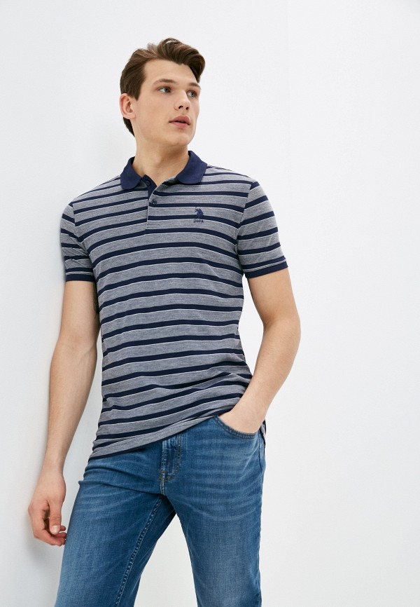 

Поло U.S. Polo Assn., Серый