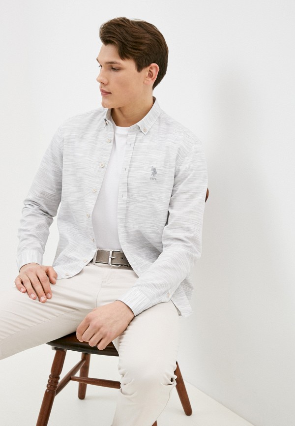 

Рубашка U.S. Polo Assn., Серый
