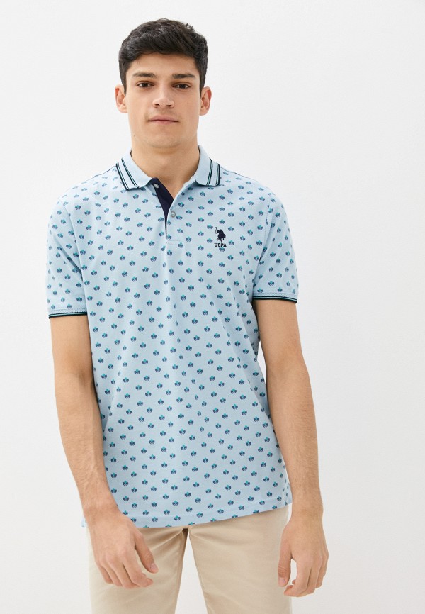 

Поло U.S. Polo Assn., Голубой