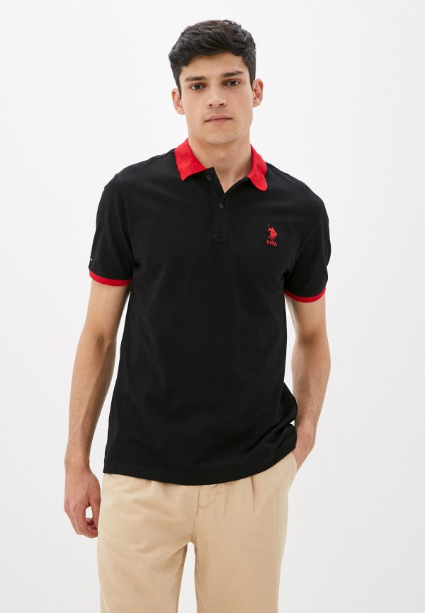 

Поло U.S. Polo Assn., Черный