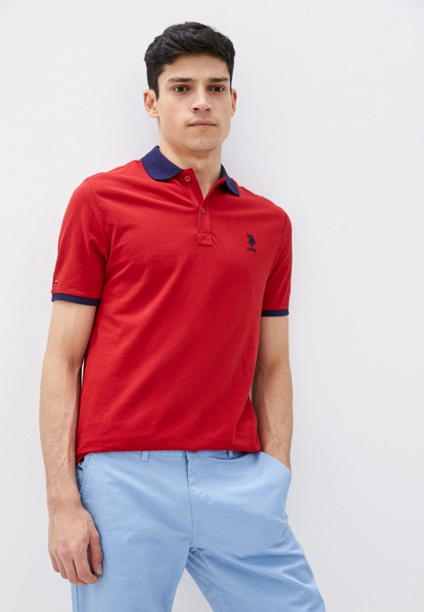 

Поло U.S. Polo Assn., Красный