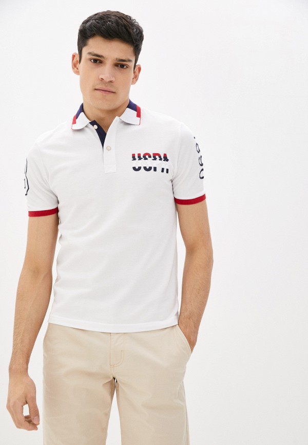 

Поло U.S. Polo Assn., Белый