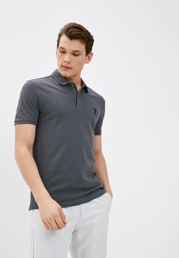 

Поло U.S. Polo Assn., Серый