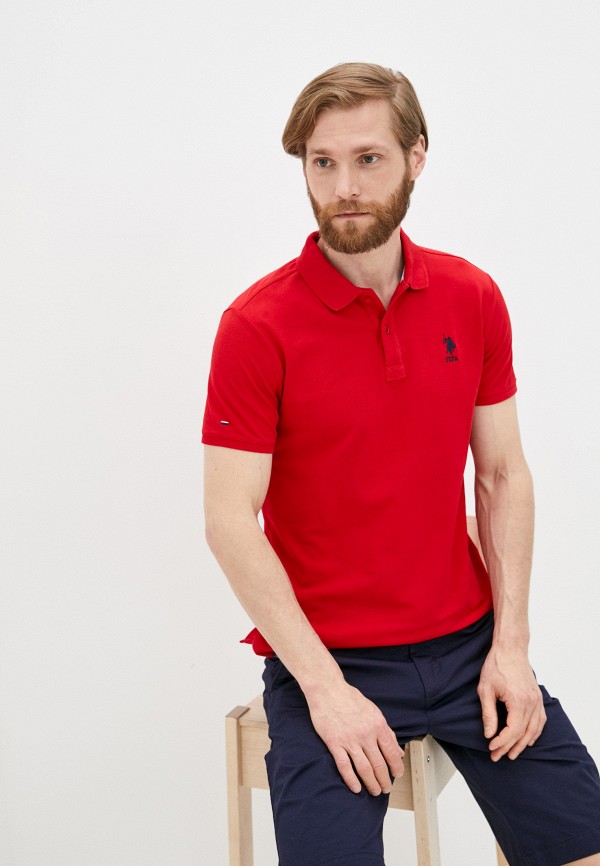 

Поло U.S. Polo Assn., Красный