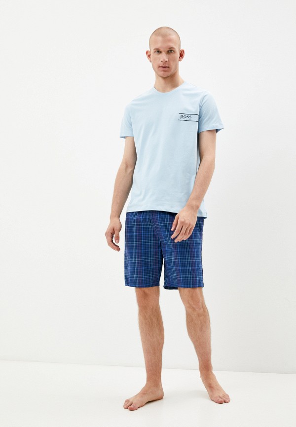 

Футболка домашняя Boss, Голубой, T-Shirt RN 24