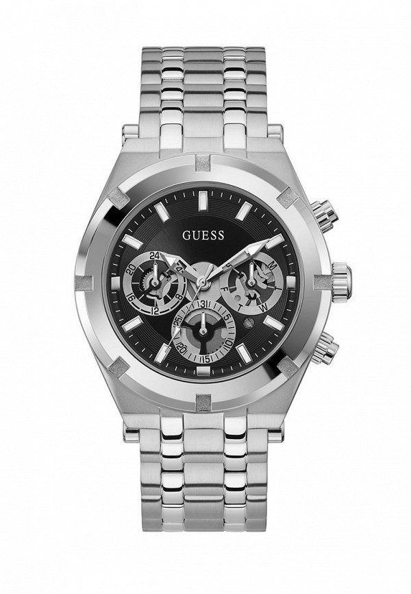 

Часы Guess, Серебряный, CONTINENTAL