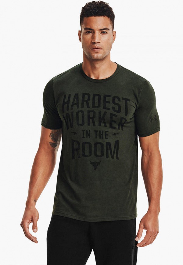 

Футболка спортивная Under Armour, Хаки, Under Armour MP002XM1HGHW