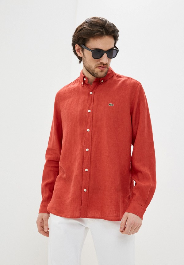 Рубашка Lacoste цвет красный 