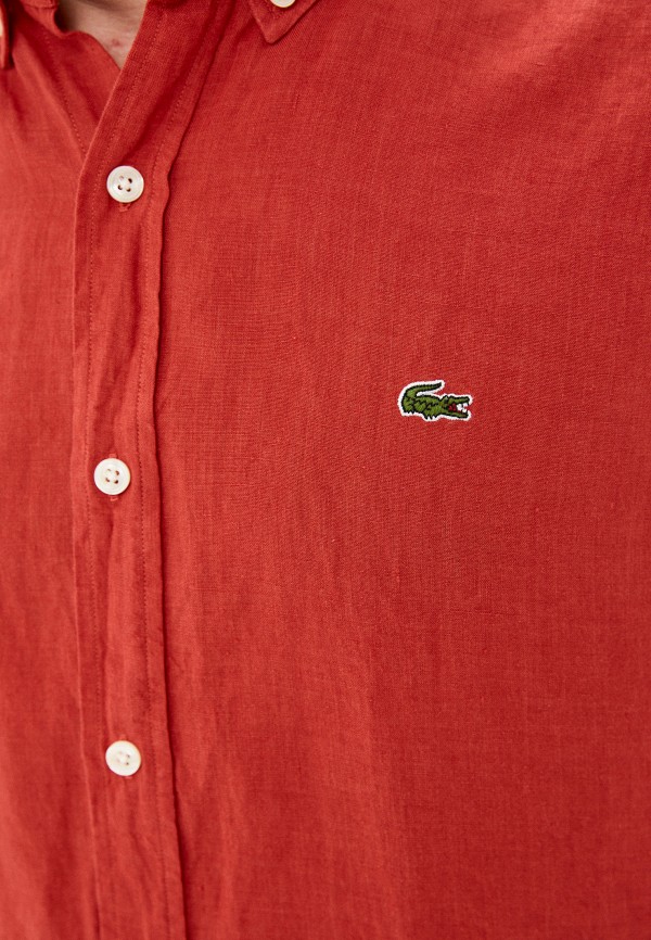 Рубашка Lacoste цвет красный  Фото 4