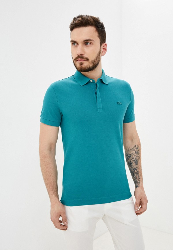 

Поло Lacoste, Бирюзовый