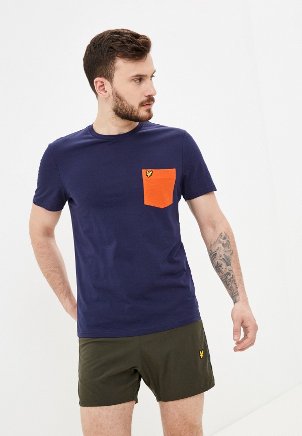 

Футболка Lyle & Scott, Синий, Contrast Pocket T Shirt