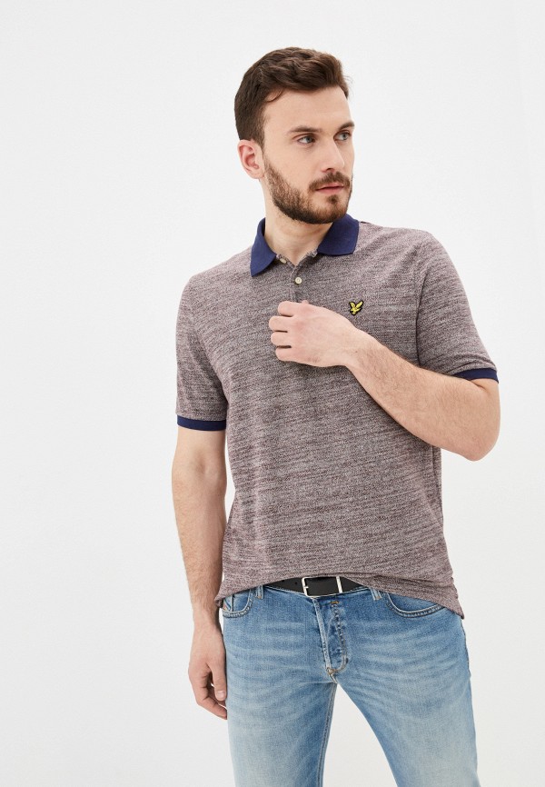 

Поло Lyle & Scott, Коричневый, Yarn Mix Polo Shirt