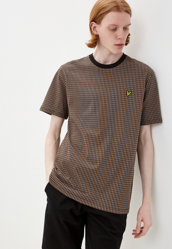 

Футболка Lyle & Scott, Коричневый, Retro Repeat T-Shirt