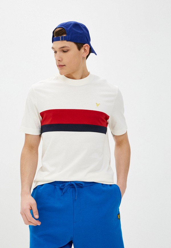 

Футболка Lyle & Scott, Бежевый, Cut and Sew T-shirt