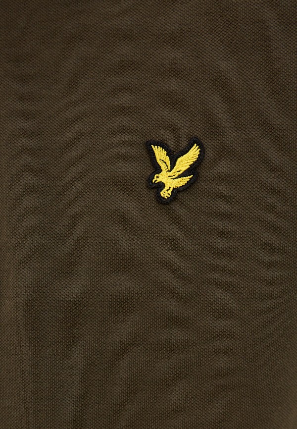 Поло Lyle & Scott цвет хаки  Фото 3