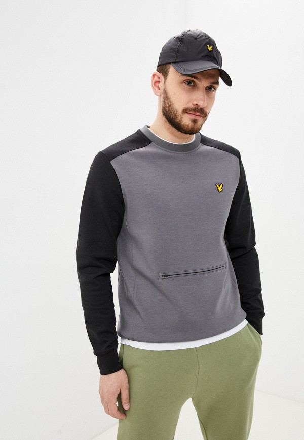 

Свитшот Lyle & Scott, Серый, Block Sleeve Crew Tech Fleece