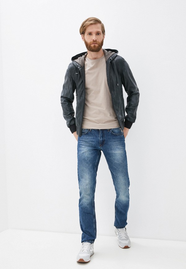 

Куртка кожаная Urban Fashion for Men, Синий