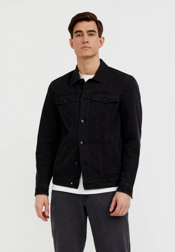 Куртка джинсовая Finn Flare черный  MP002XM1HHXI