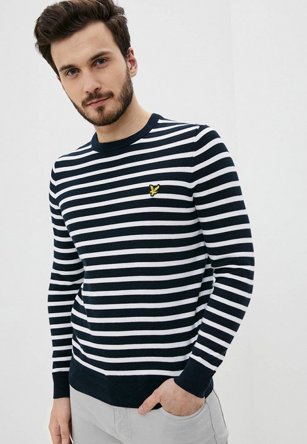 

Джемпер Lyle & Scott, Синий, Breton Stripe Jumper
