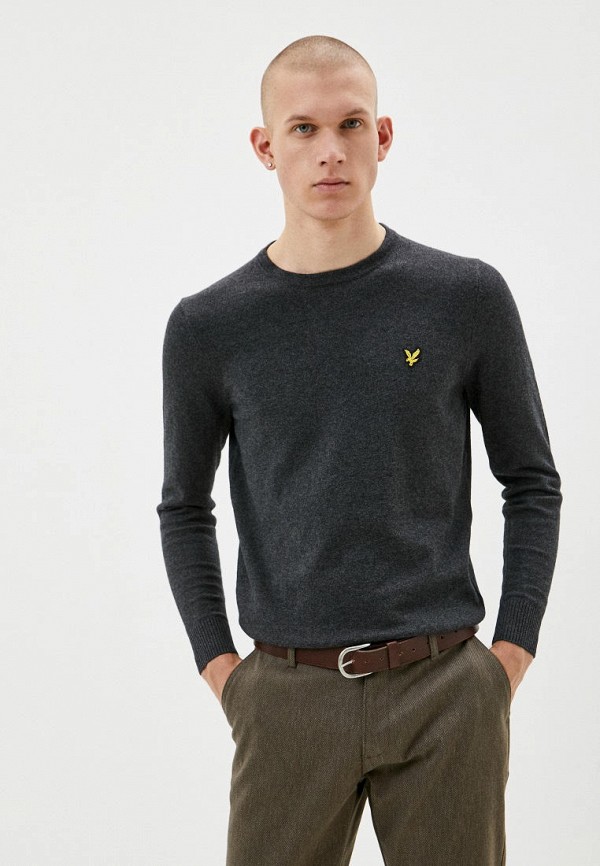 

Джемпер Lyle & Scott, Серый, Crew Neck Cotton Merino Jumper
