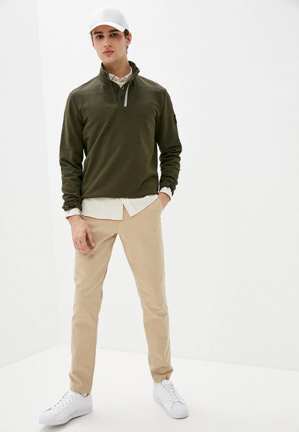 

Олимпийка Lyle & Scott, Хаки, Button Funnel Neck