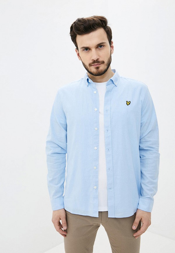 

Рубашка Lyle & Scott, Голубой, Cotton Linen Shirt