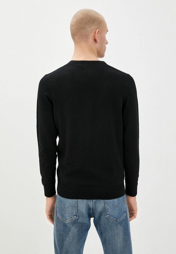 

Пуловер Lyle & Scott, Черный, V Neck Cotton Merino Jumper