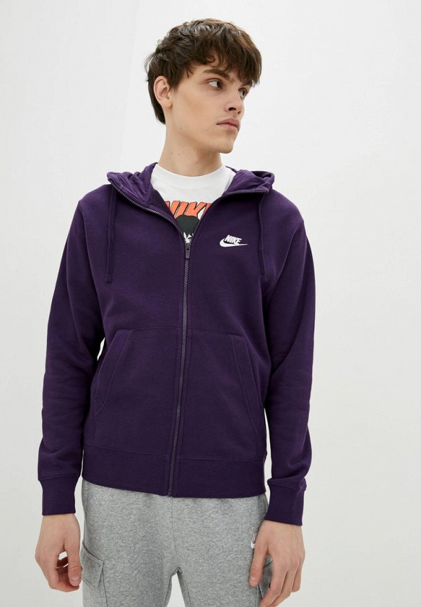 

Толстовка Nike, Фиолетовый, M NSW CLUB HOODIE FZ FT