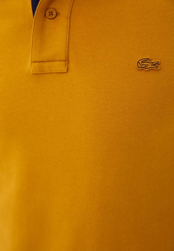 Поло Lacoste цвет желтый  Фото 3