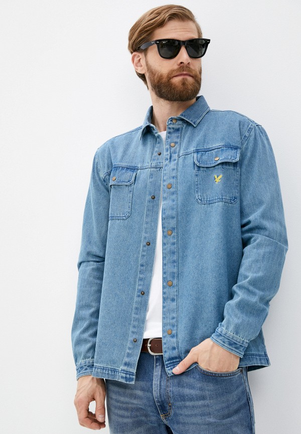 

Рубашка джинсовая Lyle & Scott, Голубой, Denim Overshirt