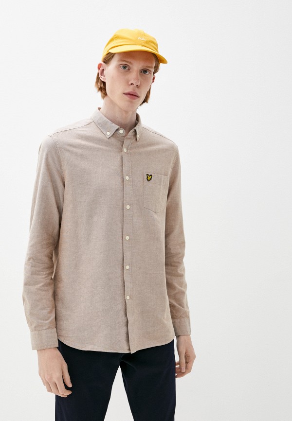 

Рубашка Lyle & Scott, Бежевый, Regular Fit Light Weight Oxford Shirt