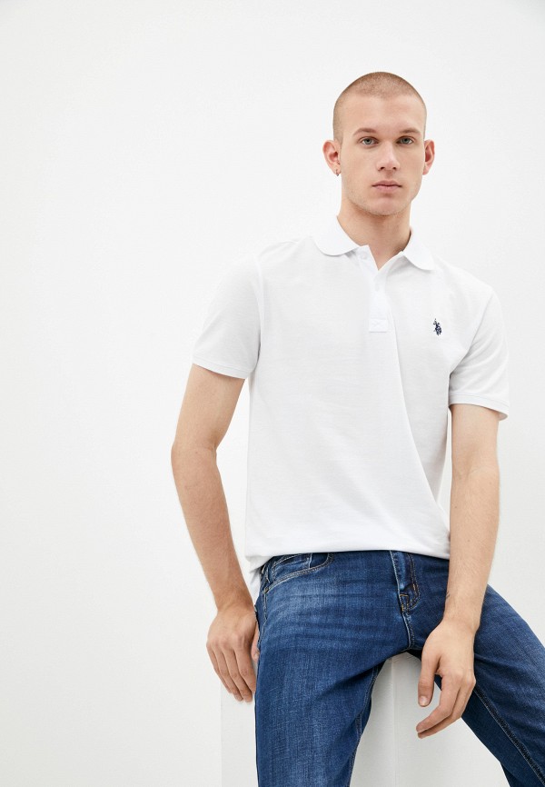 

Поло U.S. Polo Assn., Белый