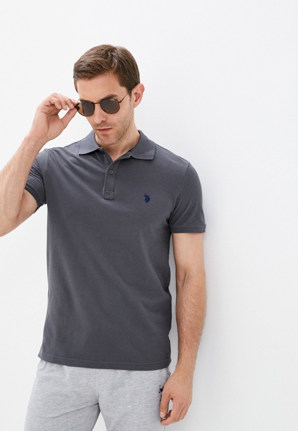 

Поло U.S. Polo Assn., Серый