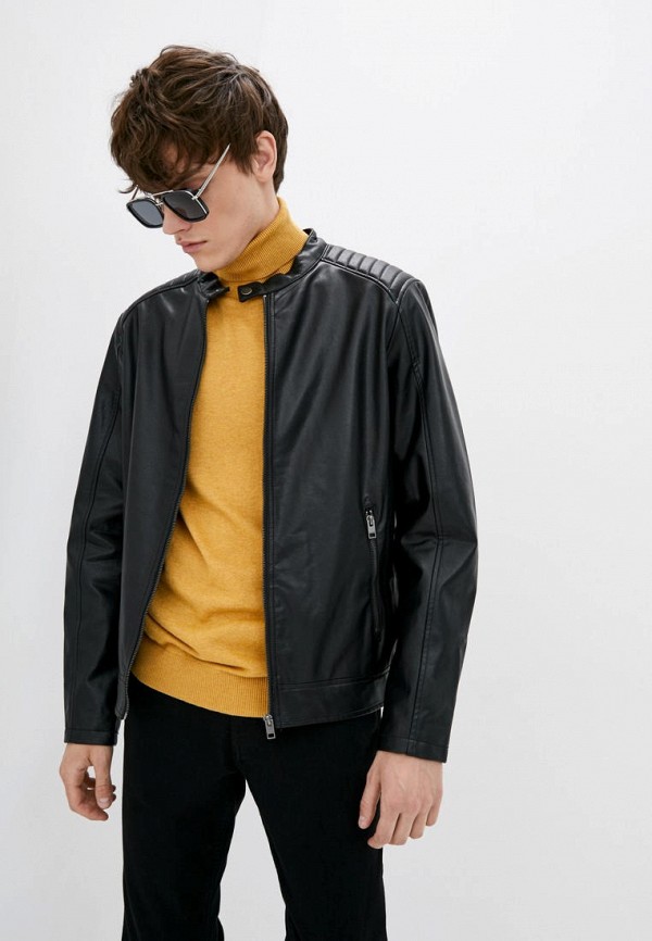 

Куртка кожаная Jack & Jones, Черный