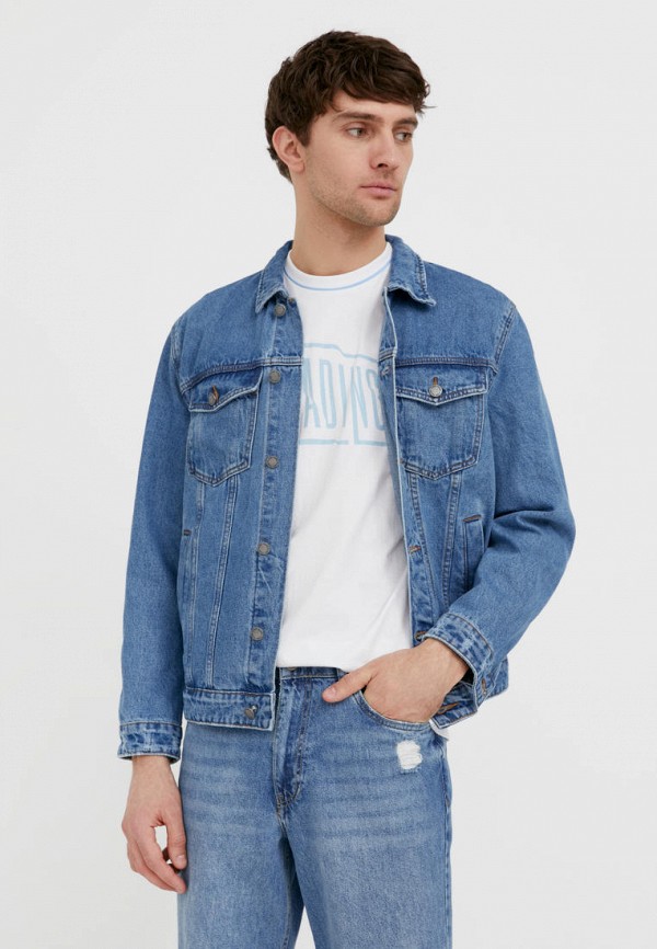 Куртка джинсовая Finn Flare голубой  MP002XM1HOX0