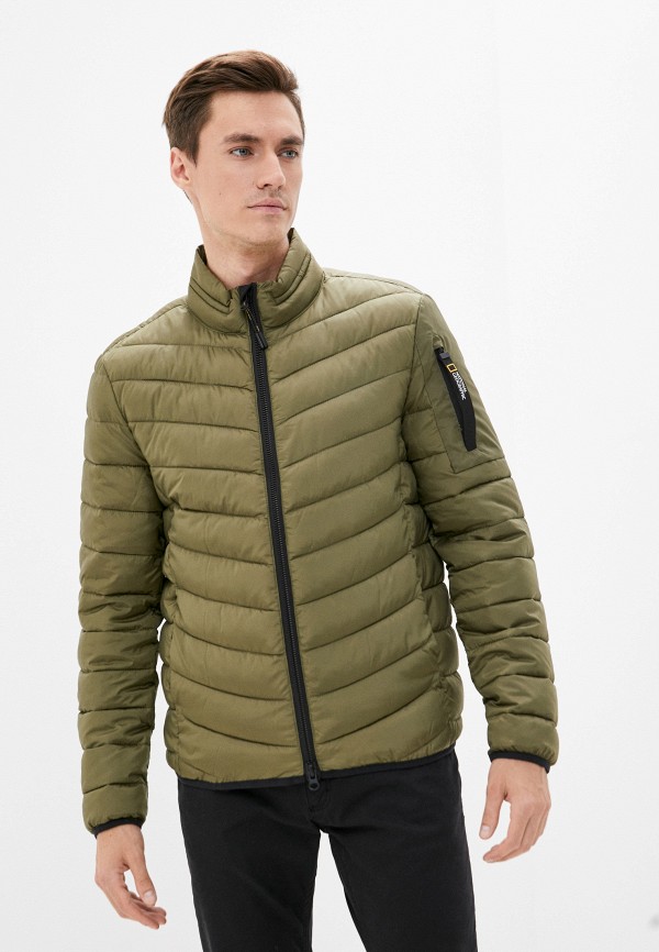 

Куртка утепленная National Geographic, Хаки, NO GOOSE puffer jacket
