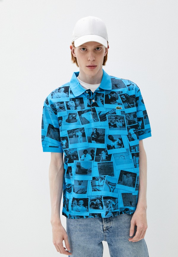 

Поло Lacoste, Голубой