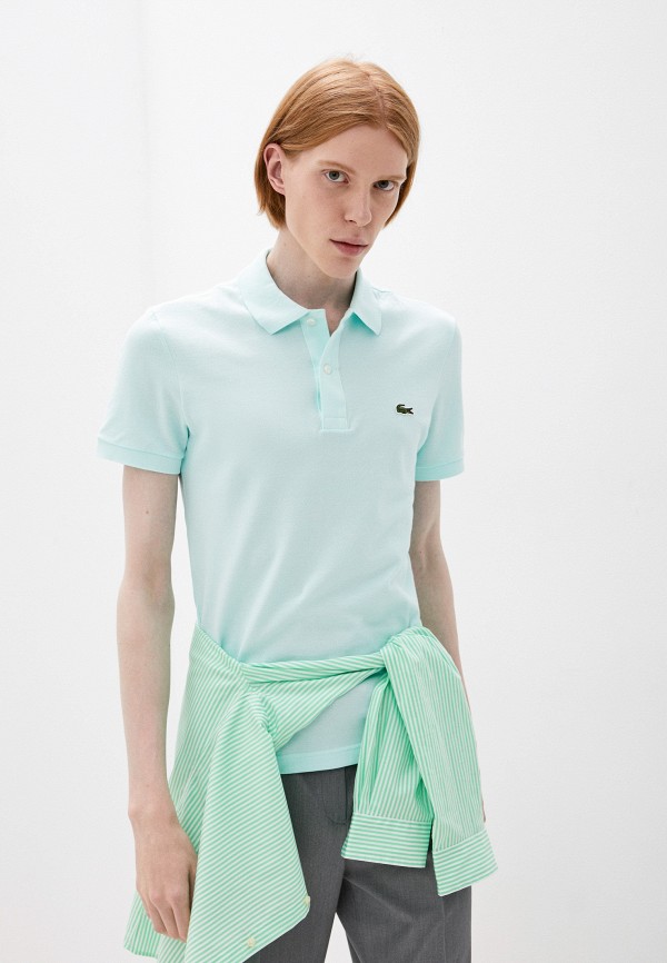 

Поло Lacoste, Бирюзовый